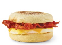 Wendys Breakfast Menu - BBacon, Egg & Cheese English Muffin