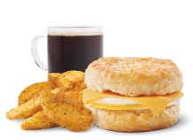 Wendys Breakfast Menu - Egg & Cheese Biscuit Combo