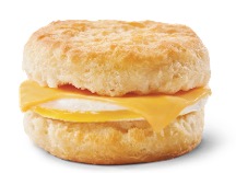 Wendys Breakfast Menu - Egg & Cheese Biscuit