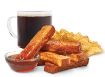 Wendys Breakfast Menu - Homestyle French Toast Sticks, 6 PC Combo